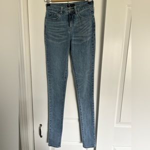 American Tall - Skinny High Rise Jeans - Size 25 x 35 - Monaco Faded